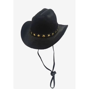 Labubu black cowboy hat